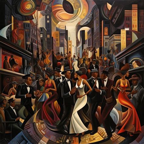 Harlem Rhythms Vibrant Digital Art Print