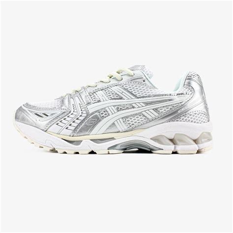 Мужские кроссовки асикс гель каяно белые с серебряным asics gel kayano ...