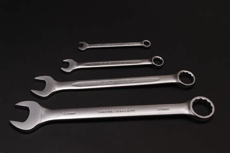 Middly Combination Wrench Open Ring Spanner Matt Finish Inch Cr V