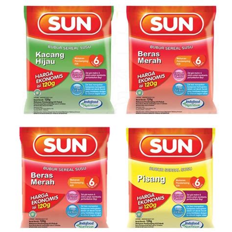 Jual SUN BUBUR EKONOMIS 120GR Bubur Bayi 6 Termurahh Shopee Indonesia