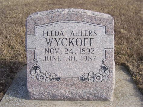 Fleda Leora Wilson Wyckoff Find A Grave Reminne