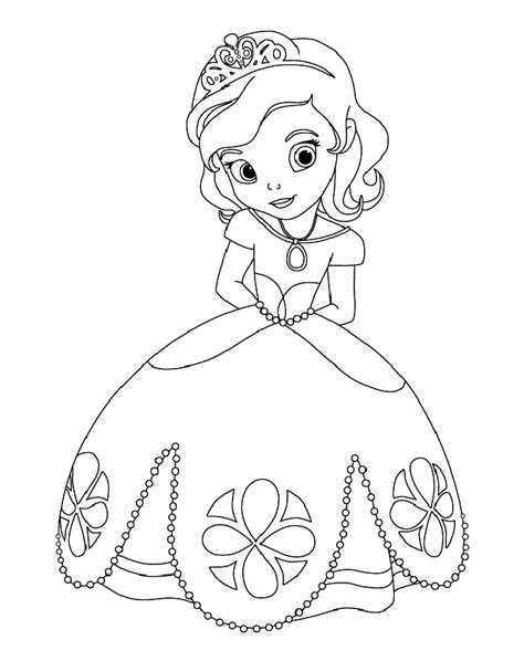 Dessins De Coloriage Princesse Sofia Imprimer