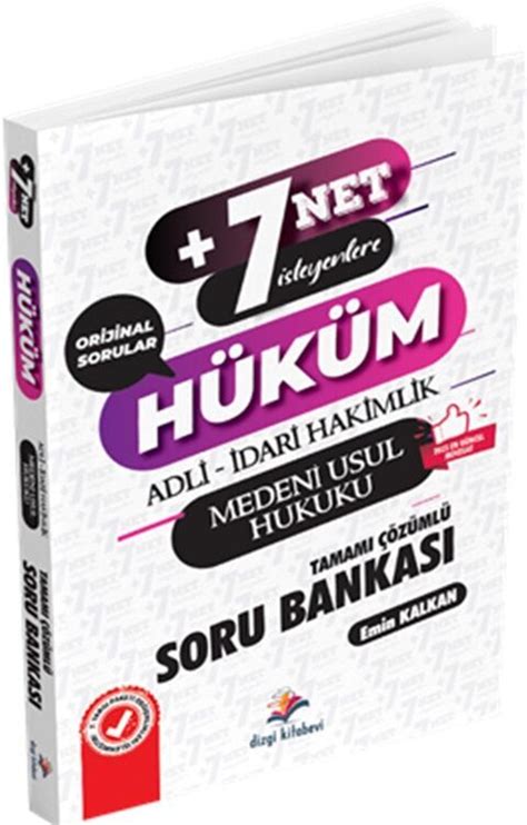 Dizgi Kitap Hüküm Adli Hakimlik 7 Net İsteyenlere Medeni Usul Hukuku