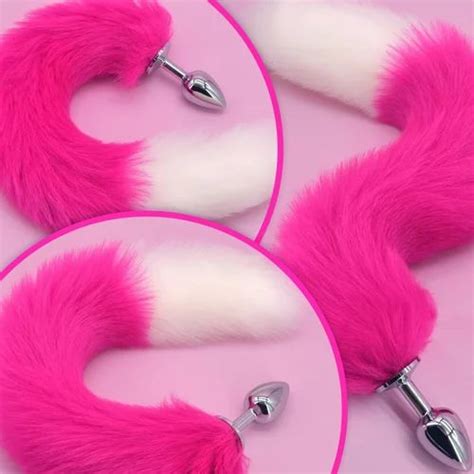 Anal Plug Fox Tail With Ear Inch Long Sexual Anus Tail Butt Plug