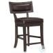 Oxton Distressed Dark Cherry Extendable Counter Height Dining Room Set