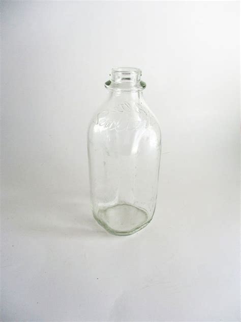 Vintage Sealtest One Quart Milk Bottle Clear Glass Collectible Etsy Glass Collection Milk