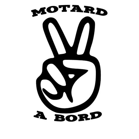 MOTARDS A BORD SALUT MOTARD OPALINE STICKERS