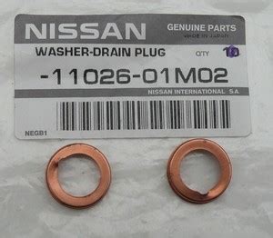 Купить 1102601M02 NISSAN INFINITI шайба сливной пробки уплотнительная