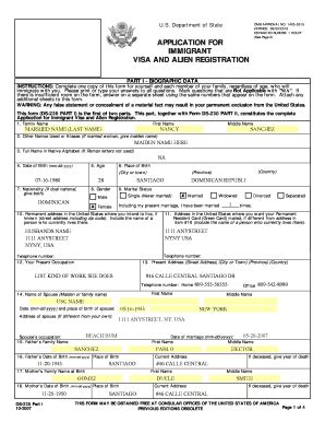 Ds 260 Form Printable Version