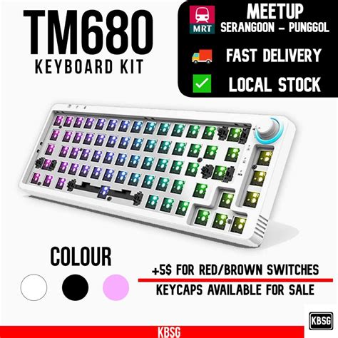 TM680 Mechanical Keyboard RGB Hot Swappable Kit Computers Tech