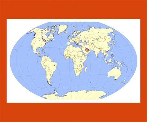 Qatar Political Map Map Of Qatar Region Western Asia Qatar Map State