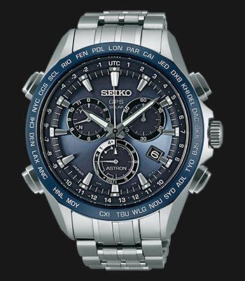 Seiko Astron SSE005J1 GPS Solar Chronograph 8X Series Titanium