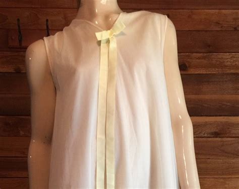 Vintage Lingerie 1960s HENSON KICKERNICK Ivory Chiffon Size Etsy