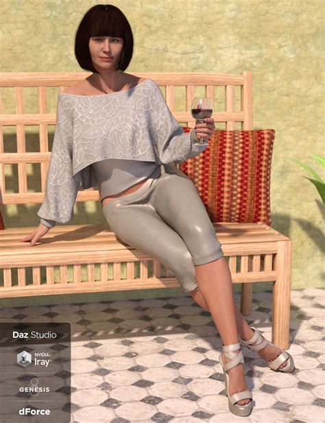 Dforce Casual Chic Outfit Textures Daz 3d