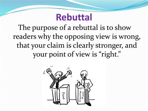 Opposing Claim And Rebuttal Ppt Download