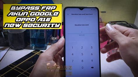 Cara Bypass Frp Oppo A16 CPH2269 Lupa Akun Google Security Terbaru