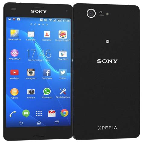 Смартфон Sony Xperia Z3 Compact D5803 2 16Gb Black 20 7 2Мп 4 6 IPS