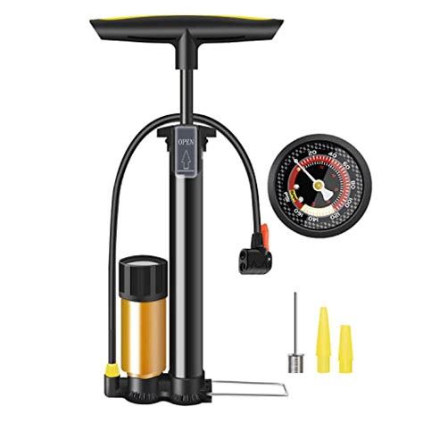 Bike Pump With Gauge Floor Bicycle Pump 160 Psi Bike Air Pumps With