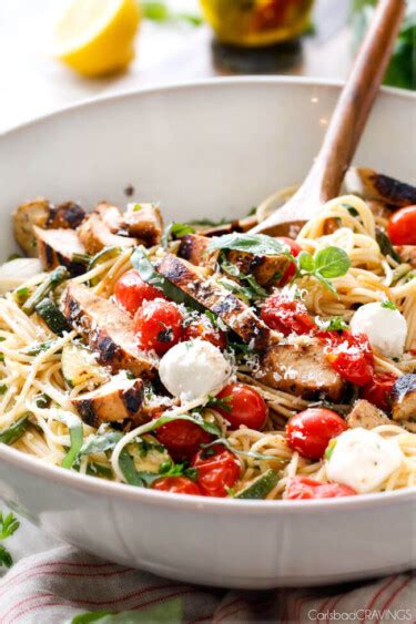 Caprese Chicken Pasta Carlsbad Cravings