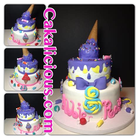 Candy and ice cream cake | Desserts, Cake decorating, Ice cream cake