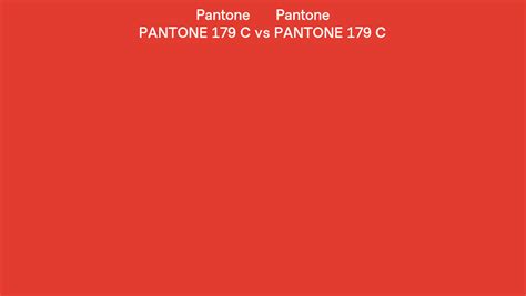 Pantone 179 C Vs Pantone 179 C Side By Side Comparison