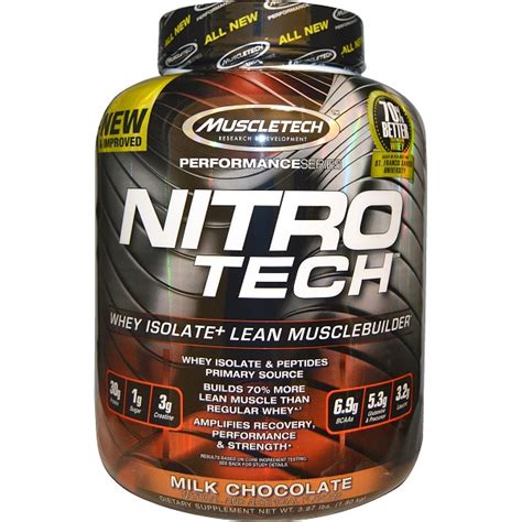 Muscletech Nitro Tech Build Mass And Increase Strength Enhances Muscle Performance And Recovery