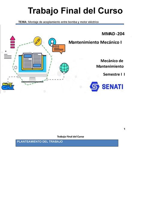 Trabajofinal Trabajo Final Trabajo Final Del Curso Tema Montaje De