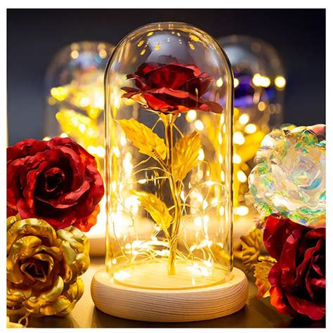 Jual Lampu Tidur Bunga Mawar Lampu Led Dekorasi Beauty And The Beast