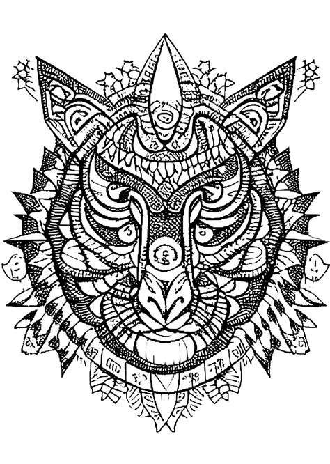 Coloriage Binatang Malaysia Etnik · Creative Fabrica