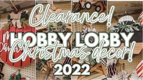 Run Hobby Lobby Christmas Decor Clearance Shop With Me Hobby