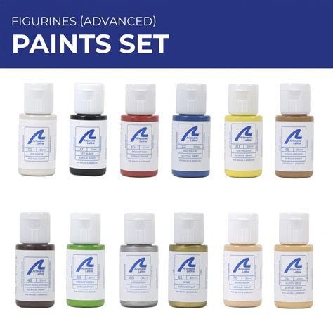 Artesania Latina Advanced Figurines Paint Set Of 12 For 22411 20515 22517 22520 F 277PACK15