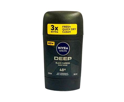 Nivea Men Deep Black Carbon Dark Wood Stick Anti Perspirant Anti