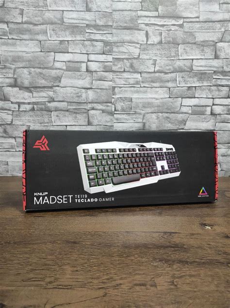 Teclado Gamer Madset Te Knup Branco Led Rgb Leia A Descri O