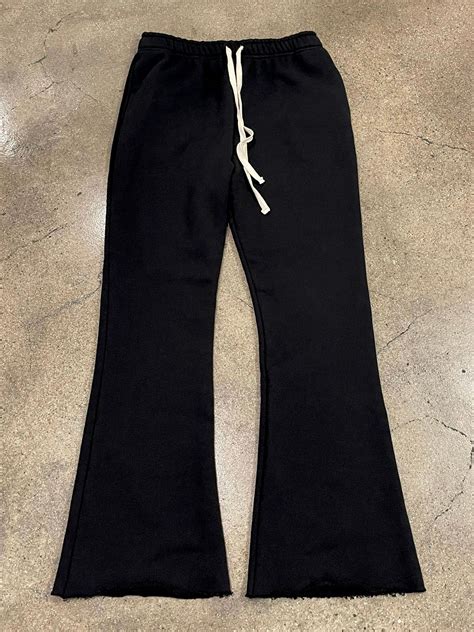 Blank Flare Sweatpants Black 22oz 750gsm Gallery Dept Chrome Owens