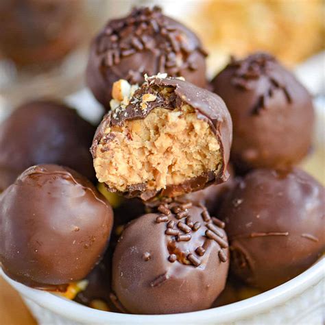 Chocolate Peanut Butter Balls With Rice Krispies Mom On Timeout