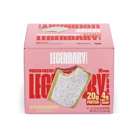 Legendary Foods Protein Pastry Strawberry 10 Pack Vitacost