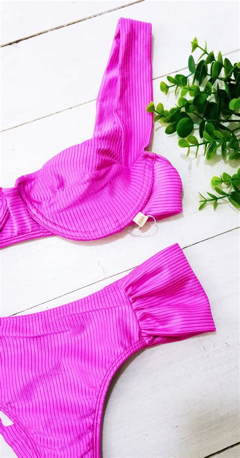 Calcinha De Biqu Ni Noronha Texturizada Rosa Pink Ilha Bikini