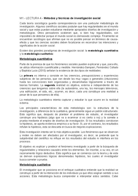 Socio Resumen M L M Lectura M Todos Y T Cnicas De