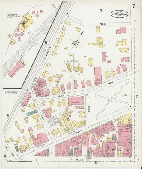 Image 7 Of Sanborn Fire Insurance Map From Hornell Steuben County New