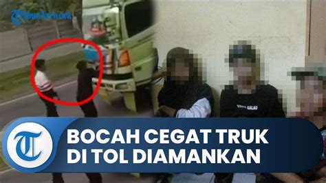 Sempat Viral Bocah Yang Cegat Truk Di Tol Tangerang Merak Diamankan