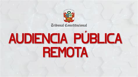 Audiencia Pública Remota Lima 22 07 2020 YouTube