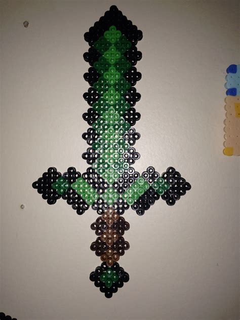 Giant Perler Bead Minecraft Sword
