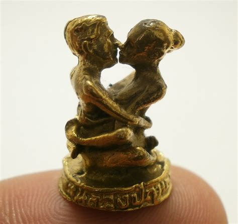 Inn Lovers Strong Love Sex Appeal Attraction Thai Mini Brass Amulet Thailand Tal Amulets