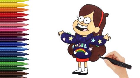 Como dibujar a MABEL paso a paso Dibujos Fáciles Para Niños Colores