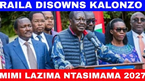 Breaking Azimio Leader Raila Odinga Publicly Disowns Kalonzo Musyoka