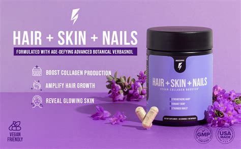 Inno Supps Vegan Collagen Booster For Hair Skin And Nails 60 Capsules