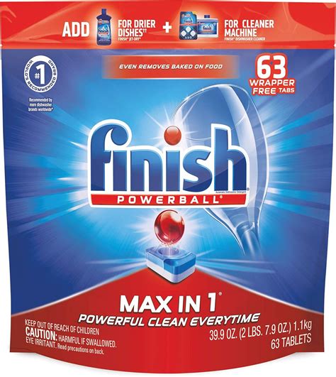 Best Finish Powerball All In Automatic Dishwasher Detergent Tabs