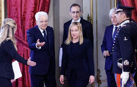 Italie La Nouvelle Premi Re Ministre Giorgia Meloni Et Son