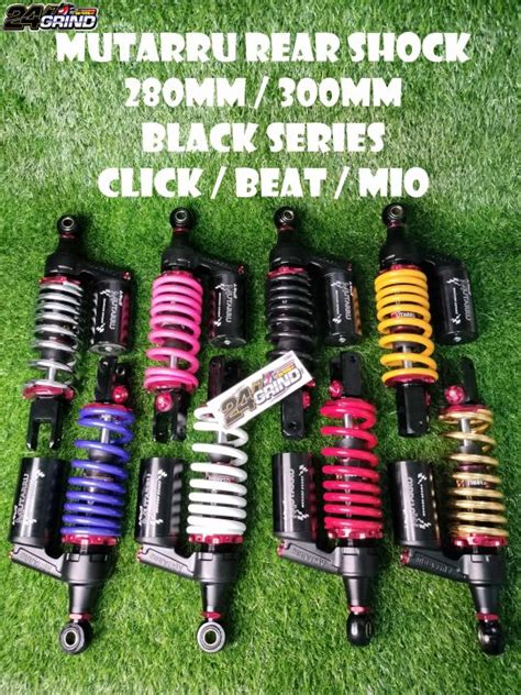 Mutarru Rear Shock Mm Mm Adjustable Black Series Mio I