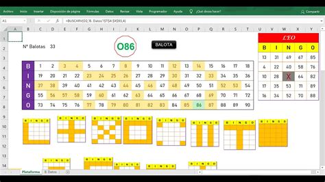 C Mo Hacer Un Bingo En Excel Youtube